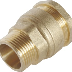Fiting din Alamă SOMATHERM, Racord Filetat pentru Țevi PE 25 mm - Filet Exterior 3/4 Inch (20x27), Certificat ACS - Img 4