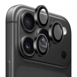 Folie de protectie Camera Spate Lito Titanium AR pentru Apple iPhone 18 Pro / 18 Pro Max, Sticla Securizata, Neagra