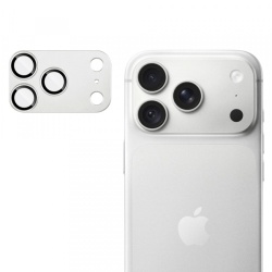 Folie de protectie Camera Spate Techsuit pentru Apple iPhone 18 Pro, Sticla Securizata, Argintie