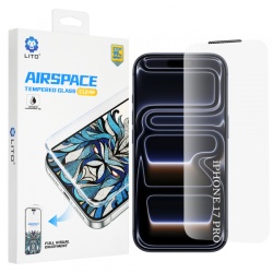 Folie de protectie Ecran Lito Airspace Border pentru Apple iPhone 18 Pro / 17 Pro, Sticla Securizata, Full Glue