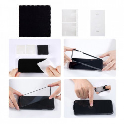 Folie protectie din sticlă temperată cu ecran curbat de 0,23 mm cu margini rezistente la fisură și lumină anti-albastru pentru iP XR 6,1 inch negru (SGAPIPH61-ATE01) - Img 8