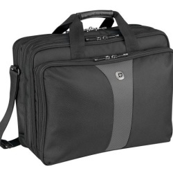 GENTI si RUCSACURI Wenger Legacy 17 inch Triple Gusset Brief, Black/Gray "600655"