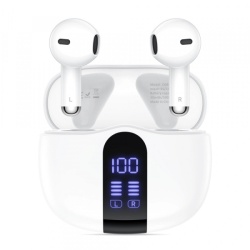 Handsfree Bluetooth Tech-Protect Ultraboost Core G2, TWS, Alb