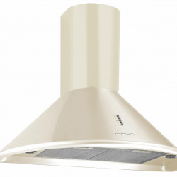 Hota incorporabila decorativa Fram FDH-690RBG, Putere de absorbtie 600 m3/h, 1 Motor, Lumina LED, 3 Trepte de putere, Clasa B, 90 cm, Bej