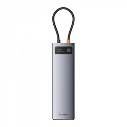 Hub 11 in 1 Baseus StarJoy Metal Glam Series, USB-C la HDMI +VGA + 3 x USB 3.0 + USB 2.0+USB-C PD + RJ45 + SD/TF +3,5mm