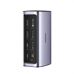 HUB multifunctional Ugreen 12 in 1 USB C USB HDMI DP RJ45 AUX SD TF gri (CM555)