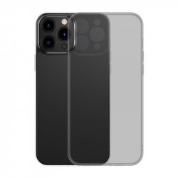 Husa Baseus din sticla mata pentru iPhone 13 PRO (neagra) + sticla calita