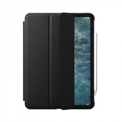 Husa iPad Pro 12.9" 18/20 Nomad Rugged Folio Din Piele Naturala Premium Horween - negru