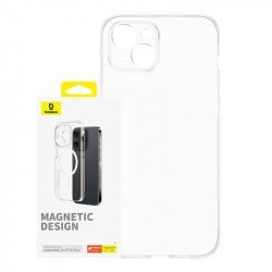 Husa magnetica pentru telefon pentru iPhone 15 Plus Seria Baseus OS-Lucent (transparenta)