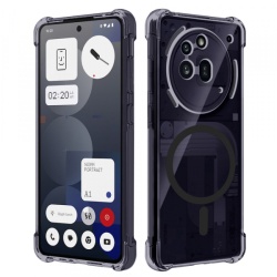 Husa MagSafe pentru Nothing Phone (3a) Pro, Techsuit, Shockproof Clear, Neagra