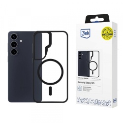 Husa MagSafe pentru Samsung Galaxy S26 Plus, 3MK, Satin Armor, Transparenta