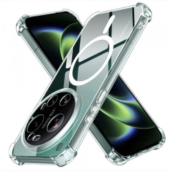 Husa MagSafe pentru Xiaomi 17 Ultra, Techsuit, Shockproof, Transparenta