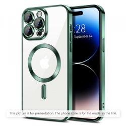Husa MagSafe pentru Xiaomi 17T Pro, Techsuit, Luxury Crystal, Verde Inchis