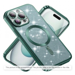 Husa MagSafe pentru Xiaomi 17T, Techsuit, Luxury Glitter, Verde Deschis