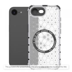 Husa MagSafe pentru Xiaomi Redmi Note 14S, Techsuit, HoneyComb Shield, Alba