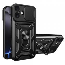 Husa pentru Apple iPhone 17, Techsuit, CamShield, Neagra