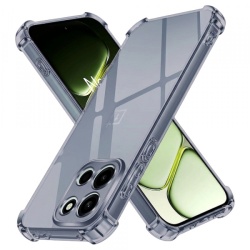 Husa pentru OnePlus Nord 6, Techsuit, Shockproof Clear, Fumurie