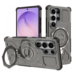 Husa pentru Samsung Galaxy S26 Ultra S948, Techsuit, Carbon Shield Pro, Fumurie