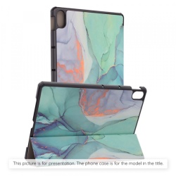 Husa pentru Samsung Galaxy Tab S12 Ultra / Tab S11 Ultra, Techsuit, FoldPro Green Time, Multicolor