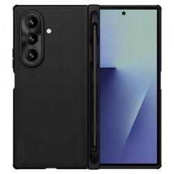 Husa pentru Samsung Galaxy Z Fold7 F966, Nillkin, Super Frosted Shield with Pen Holder, Neagra