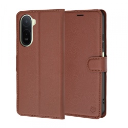 Husa pentru Xiaomi Redmi A7 Pro 4G, Techsuit, Leather Folio, Maro
