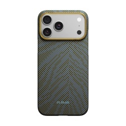 Husa Pitaka pentru iPhone 17 Pro, Breath of Veins, Edge Case, Dive Green