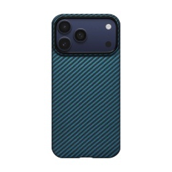 Husa Pitaka pentru iPhone 17 Pro Max, MagEZ 7 1500D, Ultra-Slim, MagSafe, Negru/Albastru