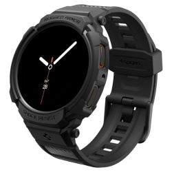 Husa Spigen Rugged Armor Pro pentru Samsung Galaxy Watch8 40mm, Neagra Mata