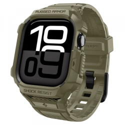 Husa Spigen Rugged Armor Pro V2 pentru Apple Watch Series 10 46mm, Kaki