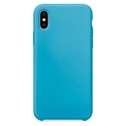 Husa telefon din silicon flexibil cu interior din material impotriva zgarieturilor , Gema Mixt pentru iPhone X/Xs , bleu