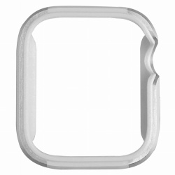 Husa Uniq Valencia din Silicon&Aluminiu pentru Apple Watch Seria 4/5/6/SE (44mm), Argintiu - Img 2