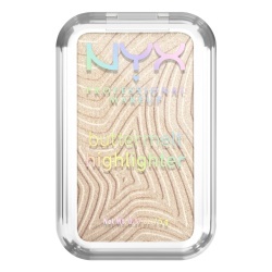 Iluminator pudra NYX Professional Makeup Buttermelt 05 Bright and Butta, formula cremoasa, 12H rezistenta, nu se estompeaza, 5 g
