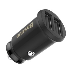 Incarcator auto, Baseus Grain, 2x USB 3.1A, negru - Img 4