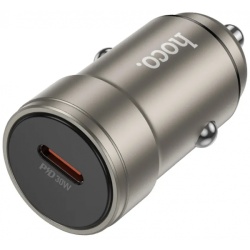 Incarcator Auto HOCO Z57, 30W, 3A, 1 x USB-C, Gri