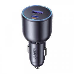 Incarcator Auto UGREEN EC701, 63W, 3A, 1 x USB-A - 1 x USB-C, Negru
