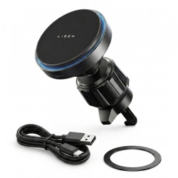 Incarcator Auto Wireless Lisen, 15W, 1.67A, Negru YL0225070006