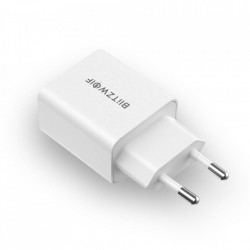 Incarcator de perete Blitzwolf BW-S20, USB, USB-C, 20W (alb) - Img 2