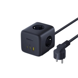 Incarcator de retea tip prelungitor Baseus EnerFill FA11, 6-in-1 Charging Station, 67W, Negru