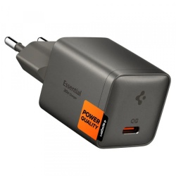 Incarcator Retea Spigen EE301EU Essential, 30W, 3A, 1 x USB-C, Gri ACH10447