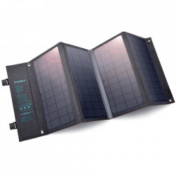 Incarcator solar pliabil Choetech Solar fotovoltaic 36W USB / USB tip C (94 x 36 cm) Gri (SC006)