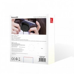 Incarcator wireless original Baseus Suction Cup Wireless , incarcare rapida , safe , QI charge , negru - Img 7