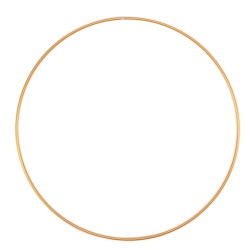 Inel Metalic Auriu Vaessen Creative Ø30 cm, Grosime 3 mm, inel decorativ pentru coronițe, macrameu și decorațiuni DIY