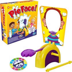 Joc de Societate Hasbro Gaming Pie Face, Joc Amuzant cu Frișcă pentru Familie și Copii 5+ Ani, Joc de Petrecere 2+ Jucători
