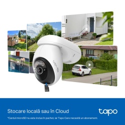 Kit camera de supraveghere Wireles cu panou solar TP-Link Tapo C660 KIT cu Pan/Tilt 360 grade, 8MP, 4K, 3840x2160, Starlight Color Night Vision, Detectie AI, baterie 10000mAh, Two-Way Audio, IP65 - Img 4