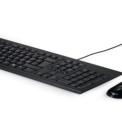 Kit tastatura si mouse cu fir ASUS U2000, Negru