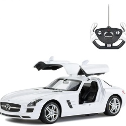 MASINA CU TELECOMANDA MERCEDES-BENZ SLS ALB SCARA 1 LA 14