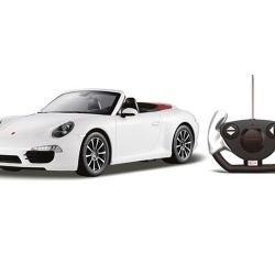 MASINA CU TELECOMANDA PORSCHE CARRERA S ALB CU SCARA 1 LA 12