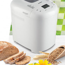 Masina de paine Heinner PastryChef 550 HBM-915WH, 550W, capacitate 700-900g, 15 programe, Alb