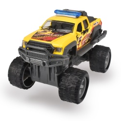 MASINA DE TEREN GALBENA DIN METAL RALLY MONSTER 15CM