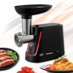 Masina de tocat Heinner MG-1250BK, 1340 W, 1.5 Kg/Min, 2 site, reverse, accesorii incluse, Negru - Img 4